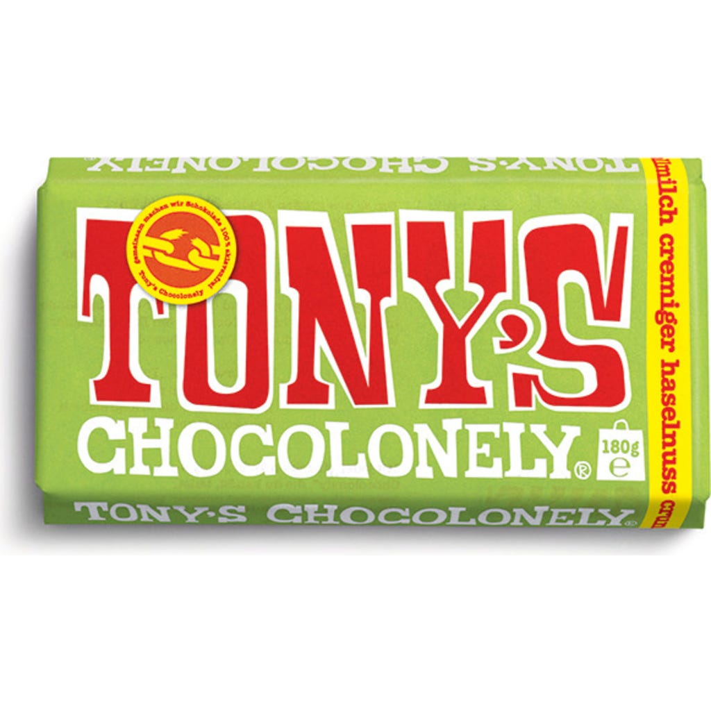 Tony's Chocolonely Creamy Hazelnut Crunch, 180 g - Piccantino
