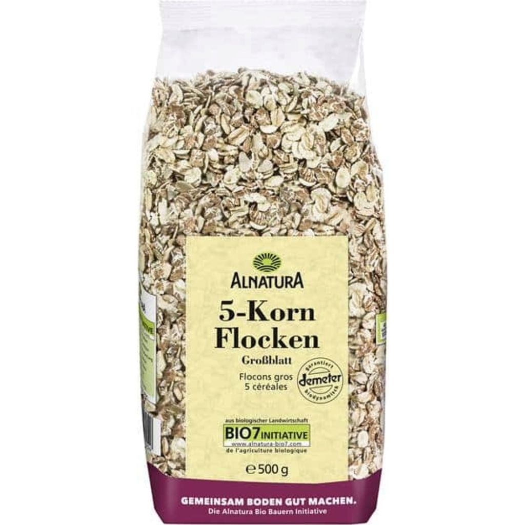 Alnatura Organic 5 Grain Flakes, 500 g - Piccantino Online Shop