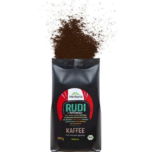Biologische Cafeïnevrije Gemalen Koffie - Rudi - 250 g