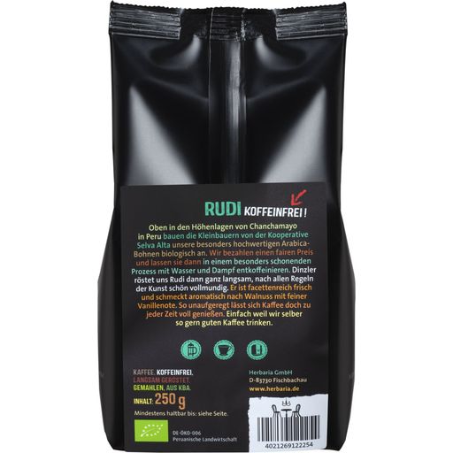 Herbaria Bio Kaffee Rudi entkoffeiniert gemahlen - 250 g