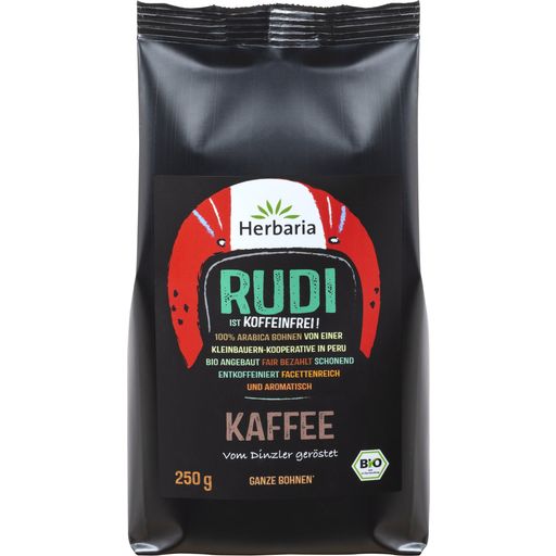 Bio Kaffee Rudi entkoffeiniert ganze Bohne - 250 g