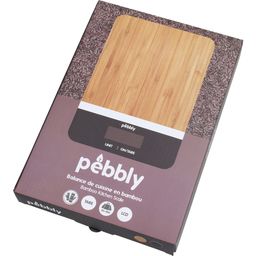 Pebbly Bamboe Keukenweegschaal - Zwart