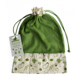 Pebbly Zöldségtartó zsák - Bio-pamutból, zöld