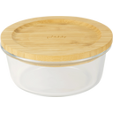 Pebbly Glass Bowl with Bamboo Lid, ca. 620 ml - 1 Pc.