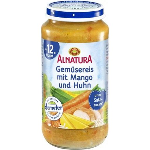 Tarrito Bio - Arroz con Verduras, Mango y Pollo - 250 g