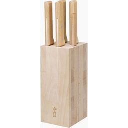 Parallèle Knife Block with 5 Knives, Beechwood