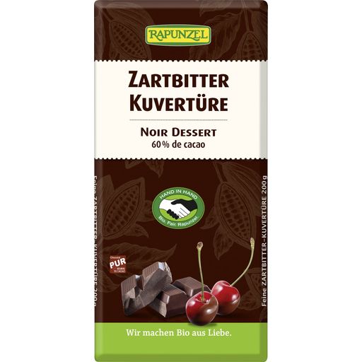 Rapunzel Bio Zartbitter Kuvertüre - 200 g