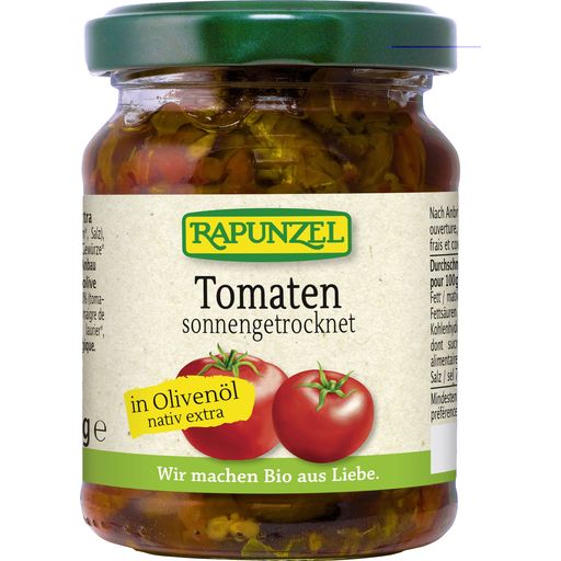 Bio Tomaten getrocknet in Olivenöl, aromatisch-würzig - 120 g