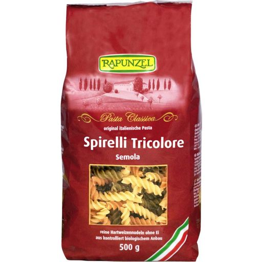 Organiczny, kolorowy makaron Spirelli Tricolore Semola - 500 g