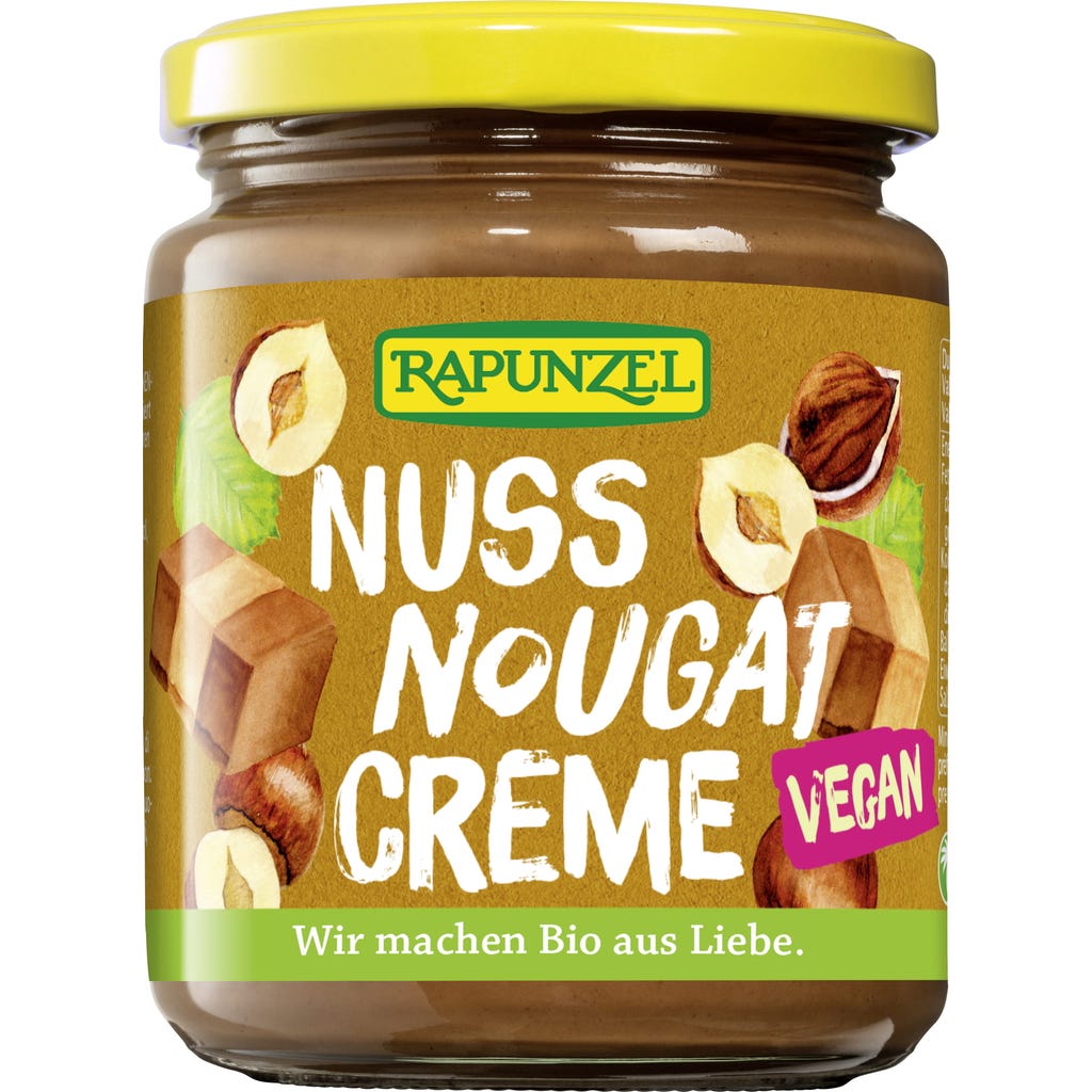 Rapunzel Organic Vegan Nut Nougat Cream, 250 g - Piccantino Online