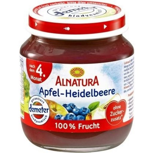 Alnatura Organic Baby Food Jar - Apple-Blueberry - 125 g
