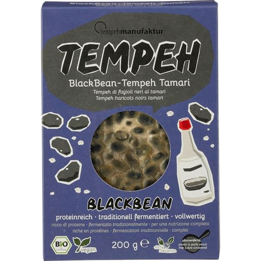 Tempehmanufaktur Tempeh Haricots Noirs et Tamari Bio - 200 g