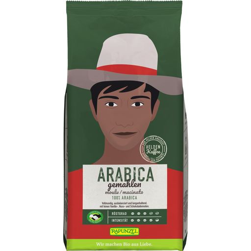 Organic Heldenkaffee Arabica, Ground Coffee Beans - 500 g