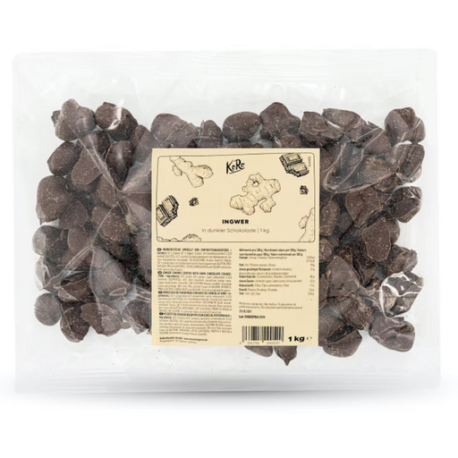 KoRo Jengibre Recubierto con Chocolate Negro