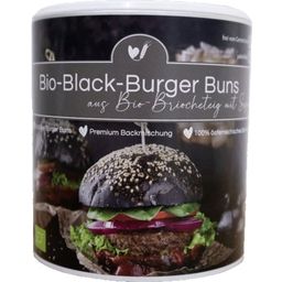 Organic Black Burger Buns - Brioche Dough with Sesame