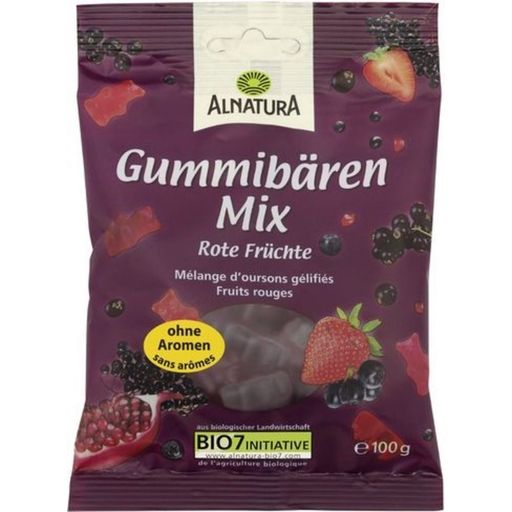 Alnatura Bio gumimaci mix - Piros gyümölcsök - 100 g