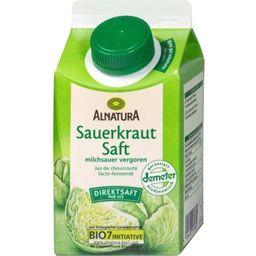 Organic Sauerkraut Juice - Fermented with Lactic Acid Bacteria - 500 ml