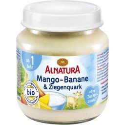 Baby Food Jar - Organic Mango & Banana with Goat's Milk Quark Cheese - 125 g