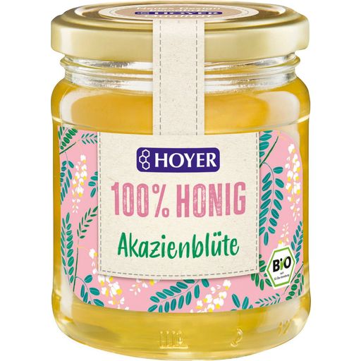 HOYER Organic Acacia Honey - 250 g - glass jar