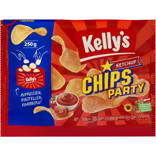Kelly's Chips-Party - Goût Ketchup - 250 g