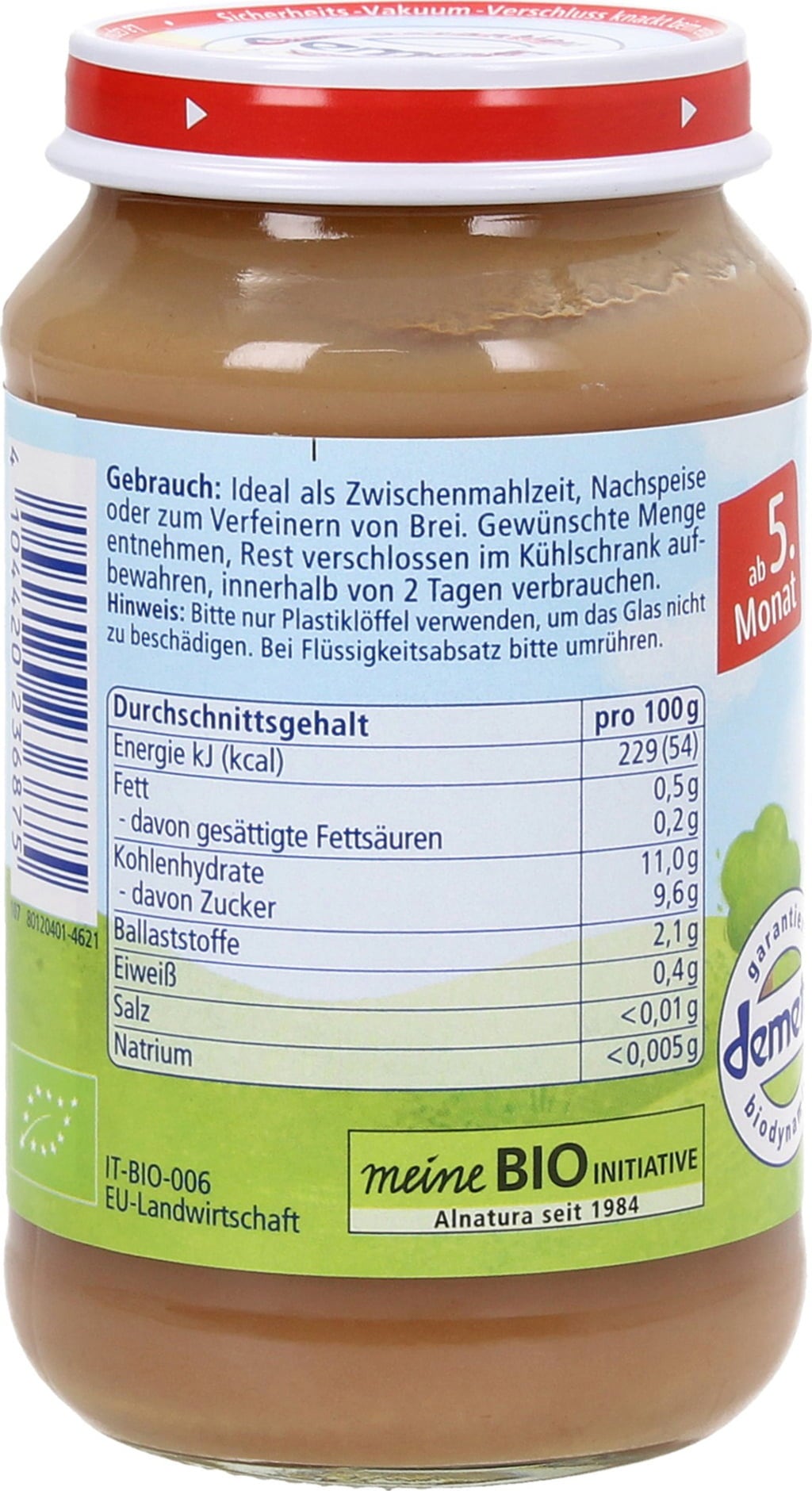 Omogeneizzato Bio - Fragola, Lampone e Mela - 190 g