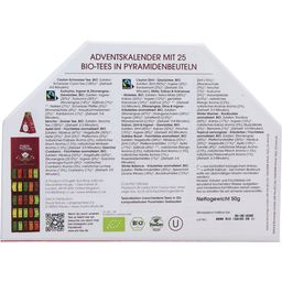 Organic Tea Advent Calendar - Santa's Secret - 25 pyramid bags