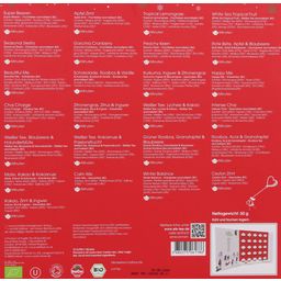 Organic Tea Book Advent Calendar - Red Christmas - 25 pyramid bags