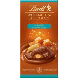 Christmas Chocolate Bar - Almond & Salted Caramel - 100 g