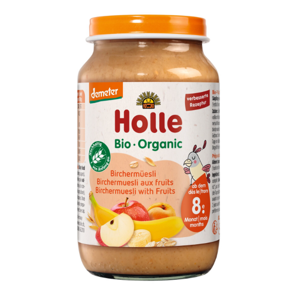 Holle Organic Demeter Baby Food Jar - Bircher Muesli, 220 g - Piccantino