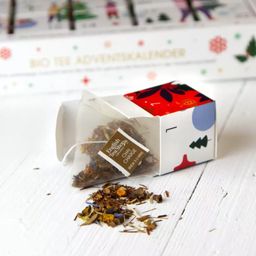 English Tea Shop Organic White Ornaments Advent Calendar - 25 pyramidových sáčků