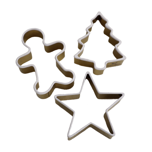 Christmas Biscuit Cutters with Silicone Coating