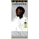 Organic Labooko - 80%/20% Cacao Milk Bar Super Dark