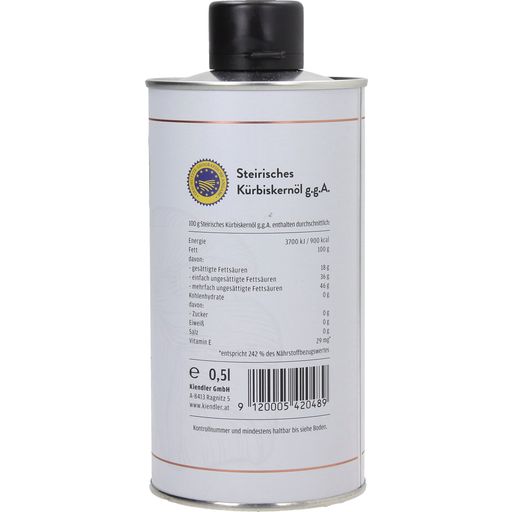 Kiendler Styrian Pumpkin Seed Oil PGI - 500 ml