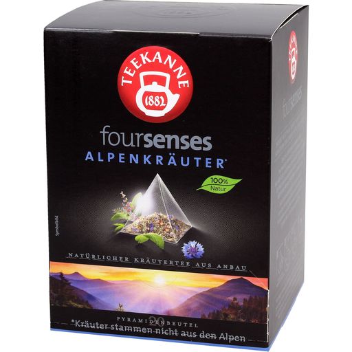TEEKANNE Foursenses Tea Pyramids - Alpine Herbs - 20 pyramid bags