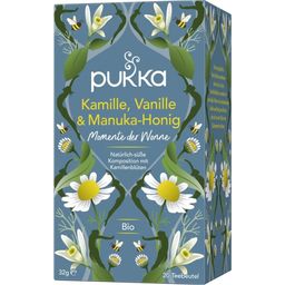 Bio zeliščen čaj Kamilica, vanilija in manuka med - 20 k.