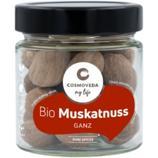 Cosmoveda Organic Nutmeg, whole - 90 g