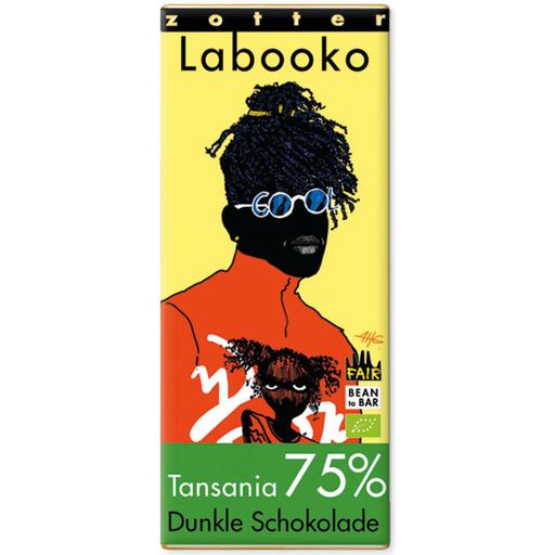 Zotter Schokolade Organic Labooko - 75% Tanzania - 70 g
