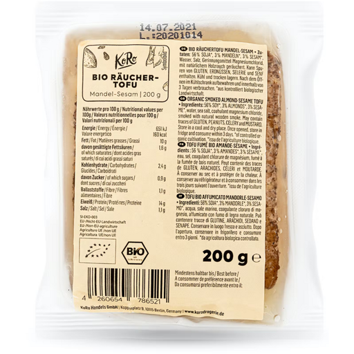 KoRo Bio uzené tofu s mandlemi a sezamem - 200 g
