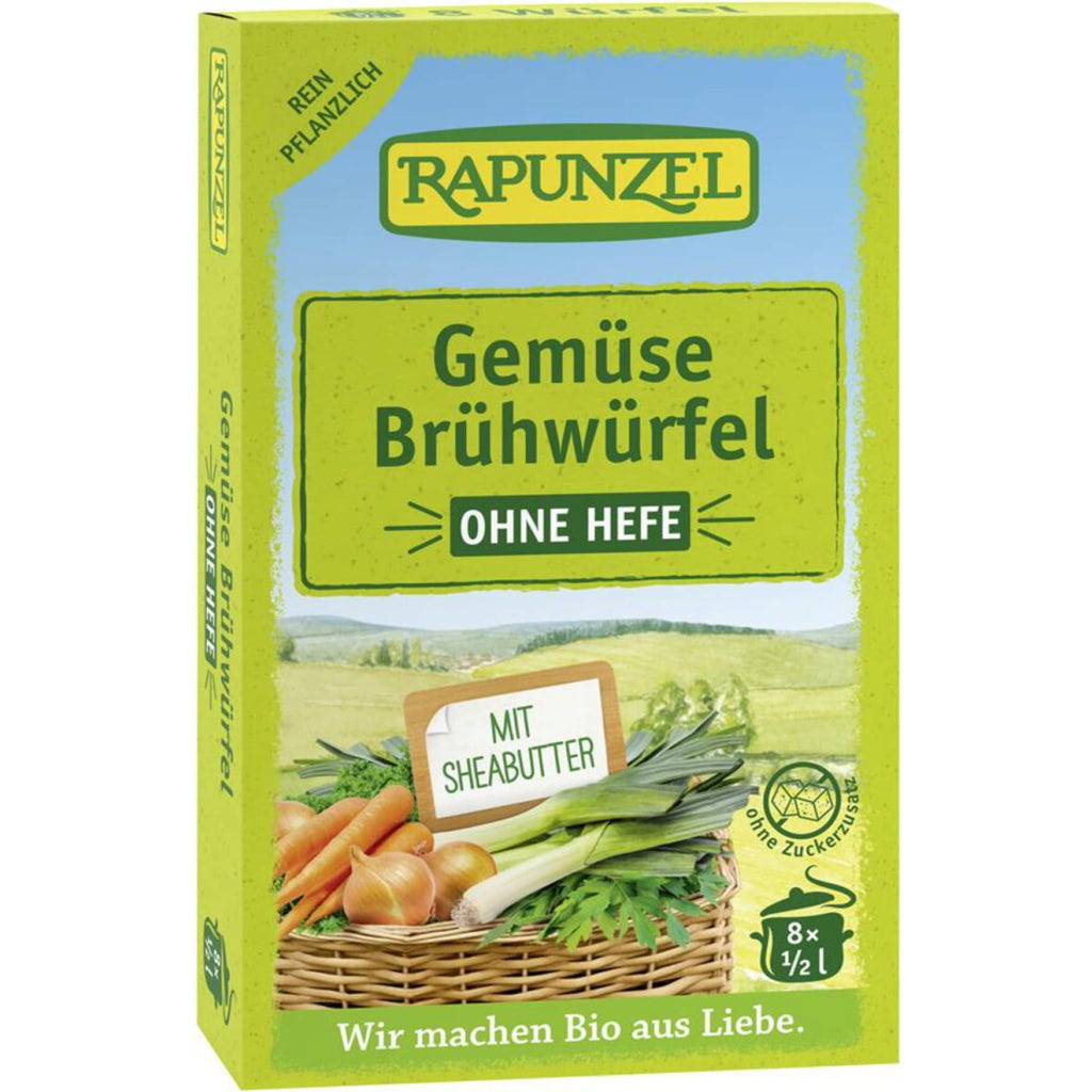 Rapunzel Organic Vegetable Bouillon Cubes, without Yeast, 80 g Piccantino