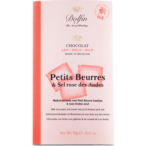 Dolfin Tejcsokoládé - Omlós keksz és Rózsaszín só