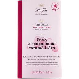 Dolfin Chocolate con Leche - Nueces de macadamia caramelizadas