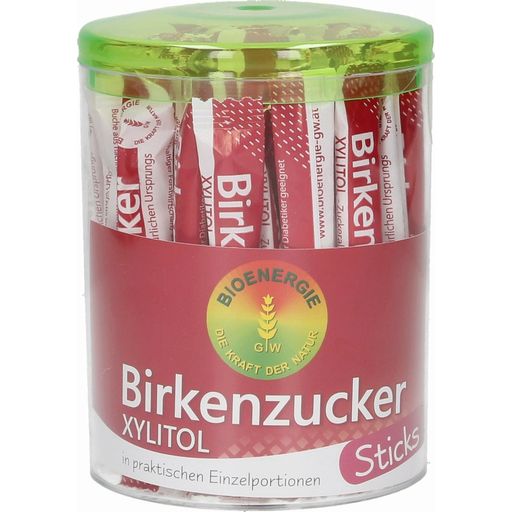 Bioenergie Birken-Zucker Sticks, Xylitol kristallin - 4g zu je 50 Stk PVC-Box