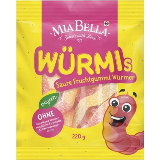 Mia Bella Würmis Saure Fruchtgummi Würmer - 220 g