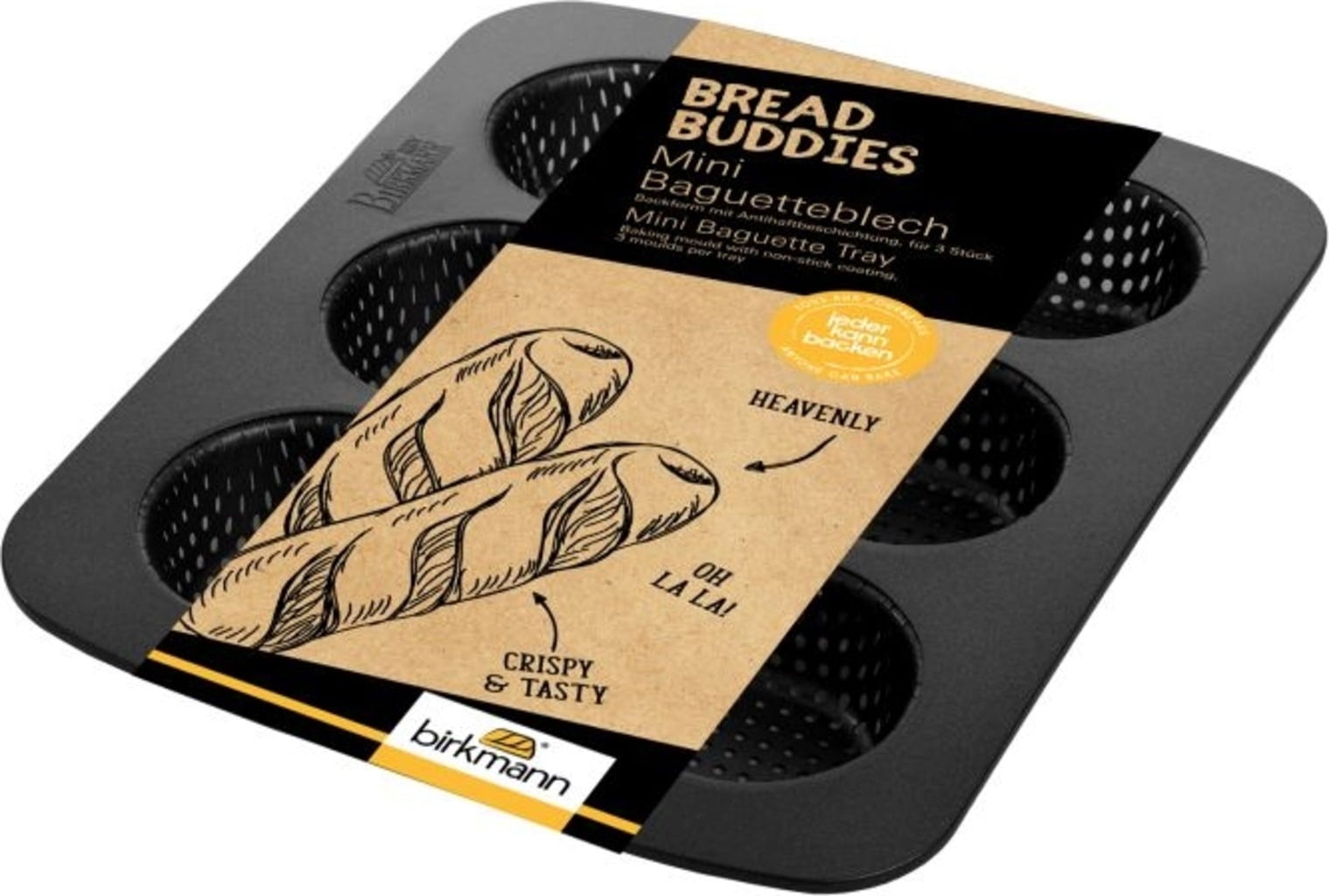 Birkmann Bread Buddies - Stampo per Baguette  - 25,5 x 18,5 cm