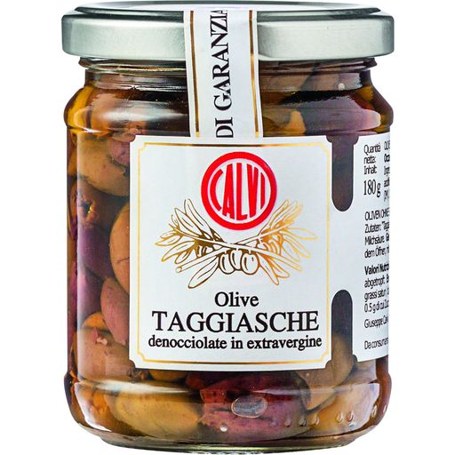 Entkernte Taggiasca Oliven in nativem Olivenöl extra - 180 g