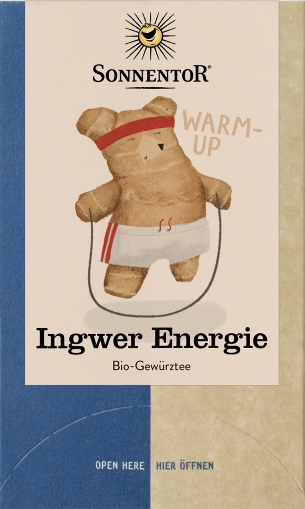 Sonnentor "Zázvor a energie" bio čaj