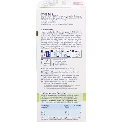 HiPP HA 2 Combiotik® Hydrolysat Folgenahrung 