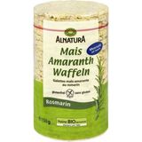 Bio kukuřično-amarantové vafle s rozmarýnem