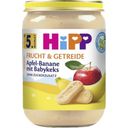 HiPP Bio jablka a banány s dětskými keksy