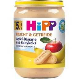 Bio Frucht & Getreide Apfel-Banane mit Babykeks - 190 g